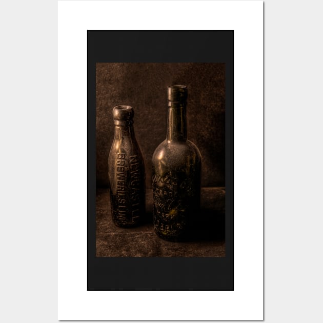 Vintage Beer Bottles Wall Art by axp7884